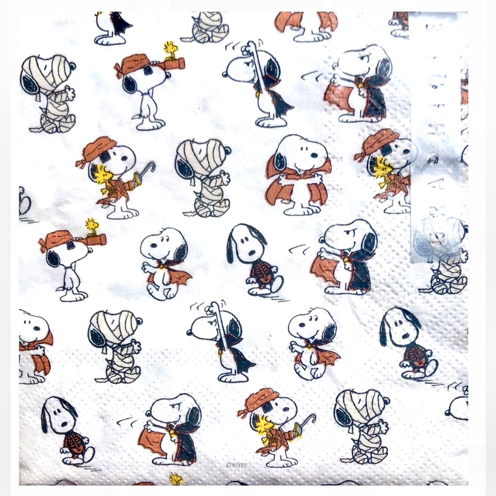 Peanuts Snoopy Character Cocktail Paper Napkins, 40 ct